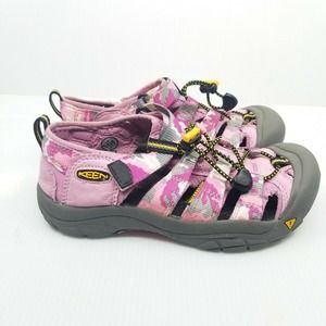 Keen Newport H2 Youth Girls Waterproof Sandals Pink Camo Size 3